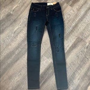 O&TB slim straight ripped jeans